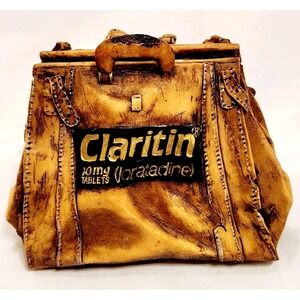 CLARITIN Advertisement Business Card‎ Holder Dr Bag Resin  BAYER Pharmaceitical